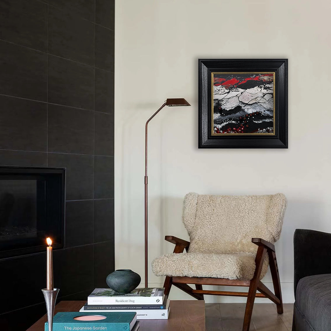 Artstellary textured wall art with pearl and crystal inlay, highlighting abstract design for luxury interiors.