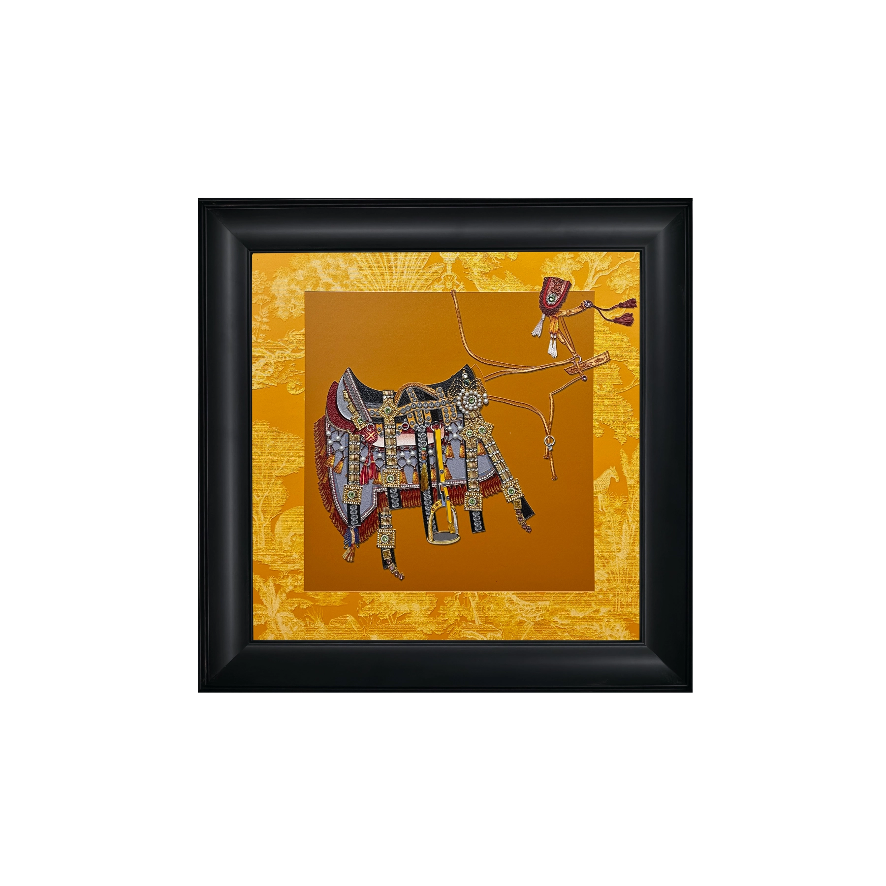 Abstract wall art featuring pearl and diamond texture, perfect for minimalist wall décor.