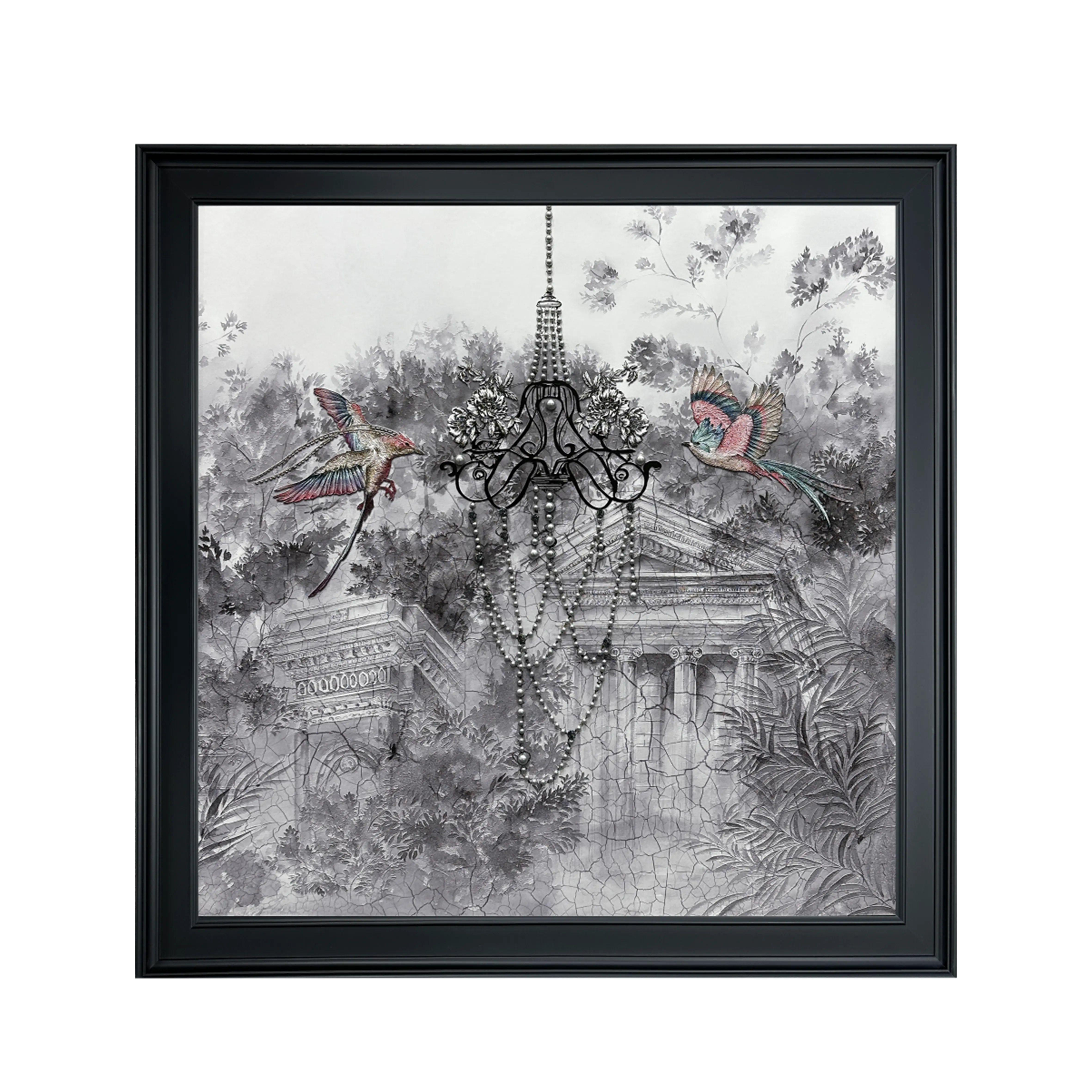 Chandelier Parrot Pearl Wall Art #CL022