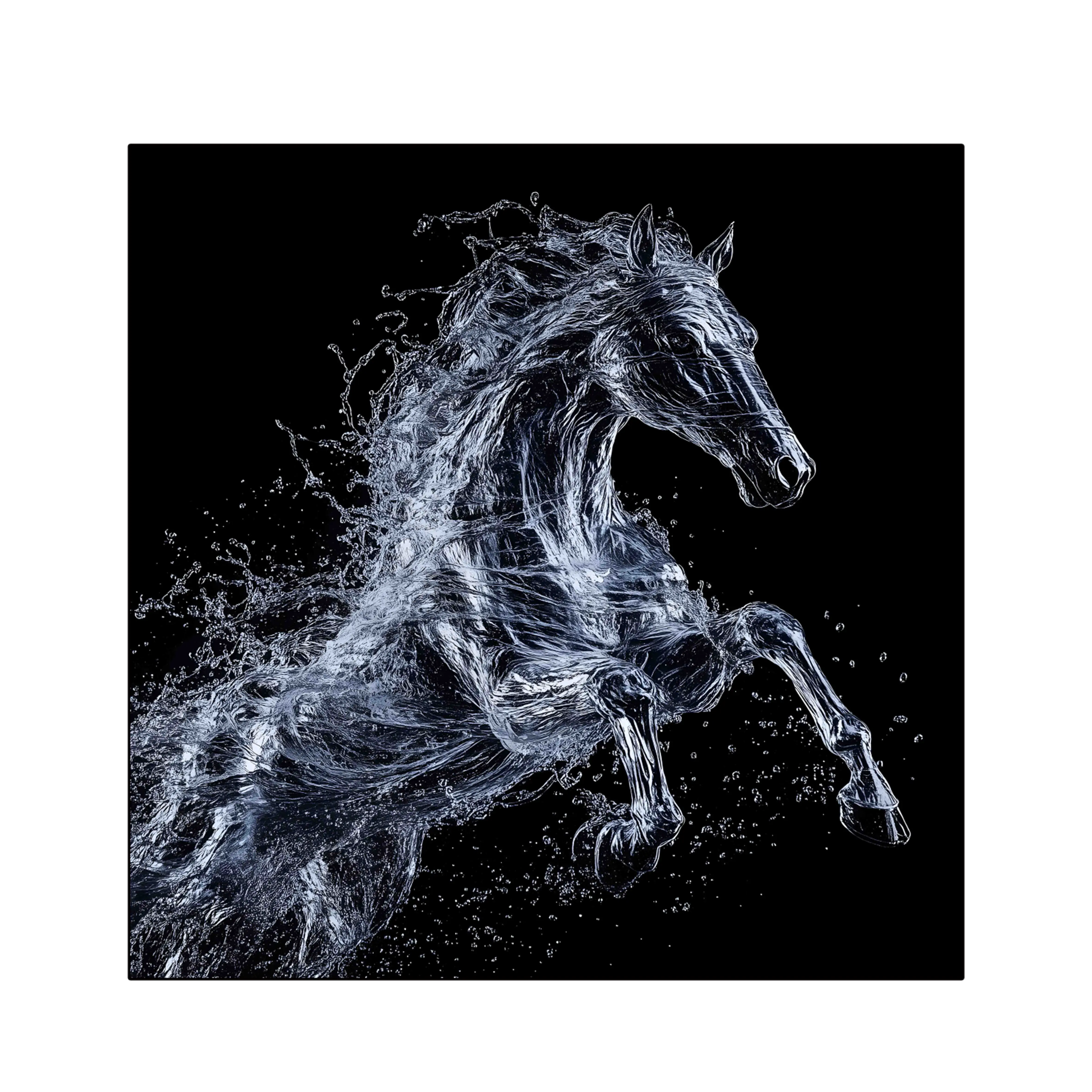Textured Galloping Horse Wall Art #CL005