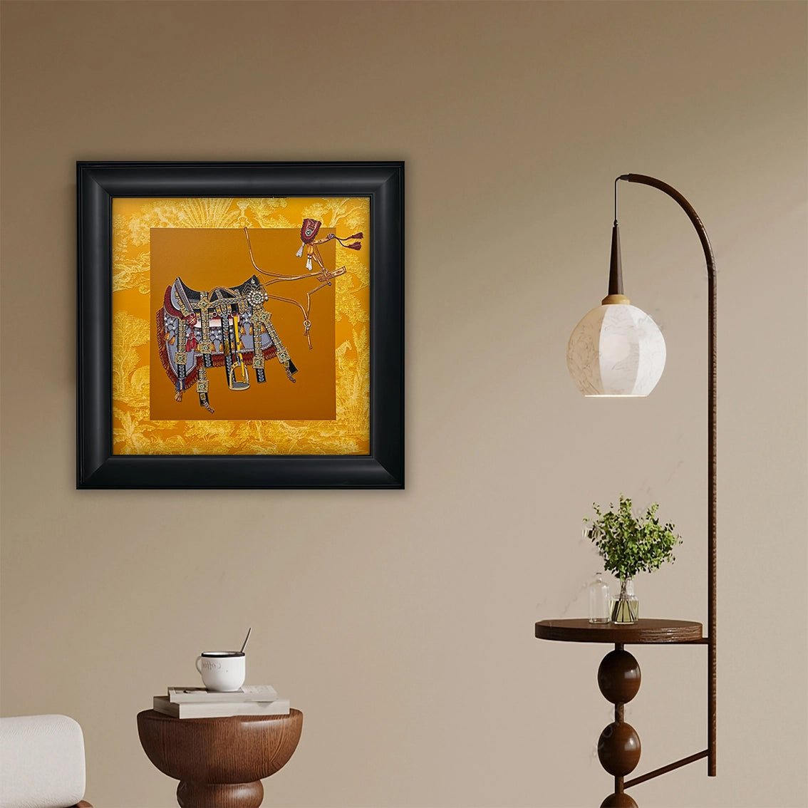 Minimalist wall art with pearl and diamond texture, adding sophistication to your décor.