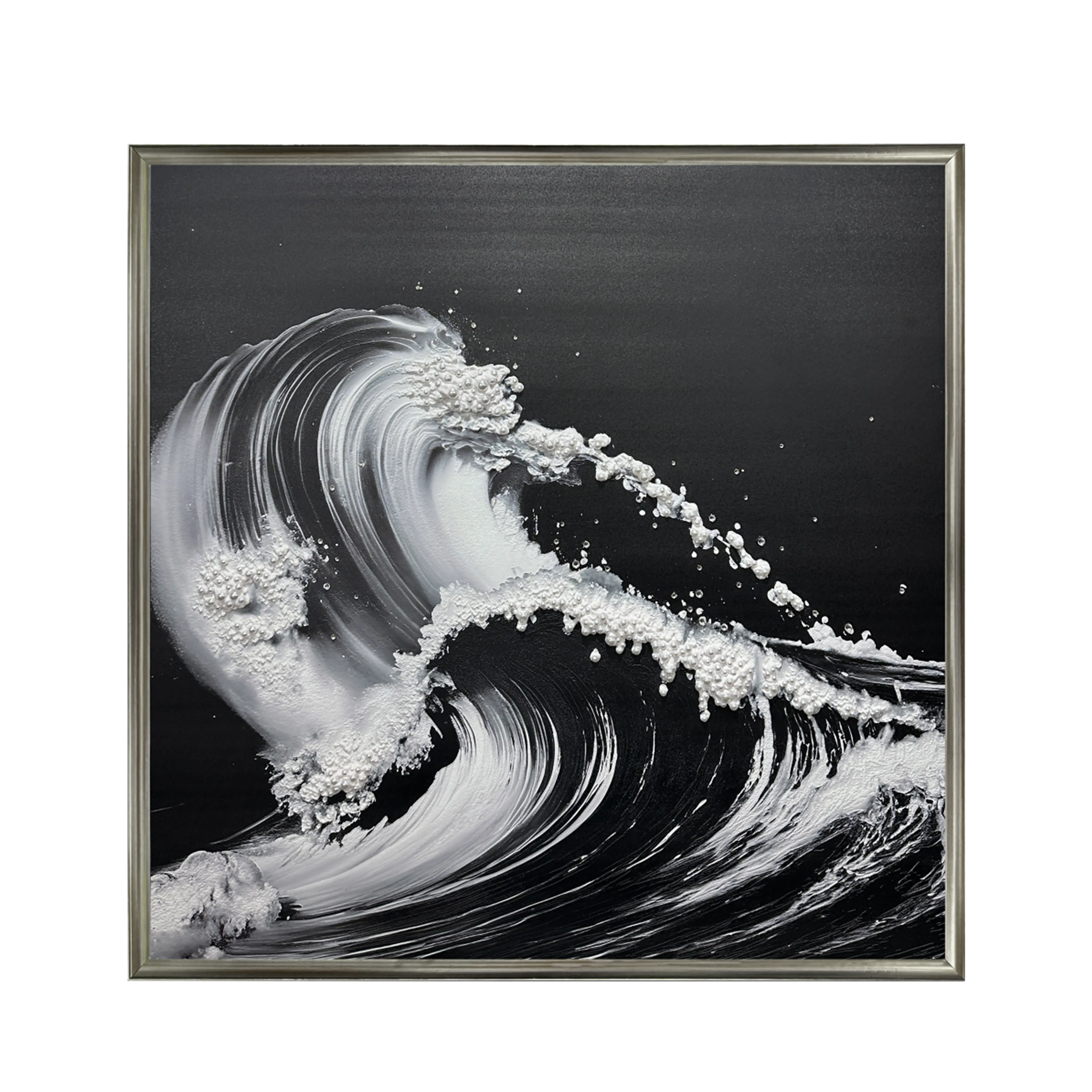 Pearl Wave Textured Wall Art #CL008