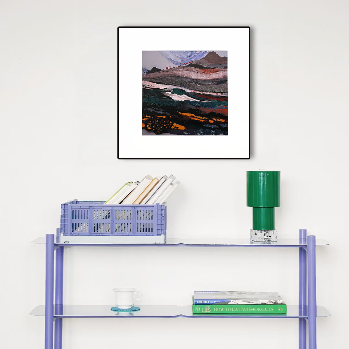 Abstract wall art featuring heavy texture and crystal inlay, ideal decorative wall decor to elevate modern interior style.