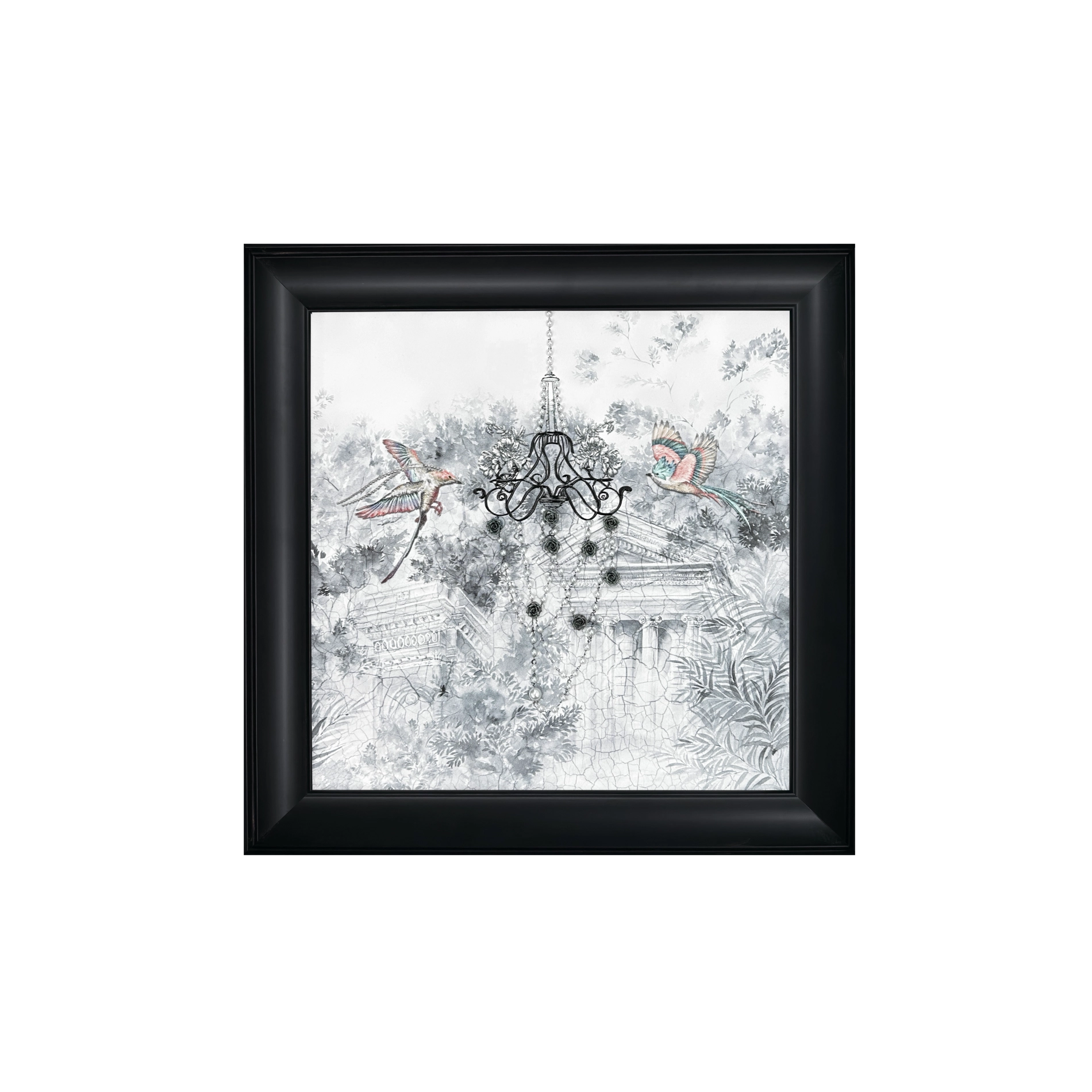 Chandelier wall decor featuring pearl inlays and textured art, a sophisticated piece for luxury home interiors.