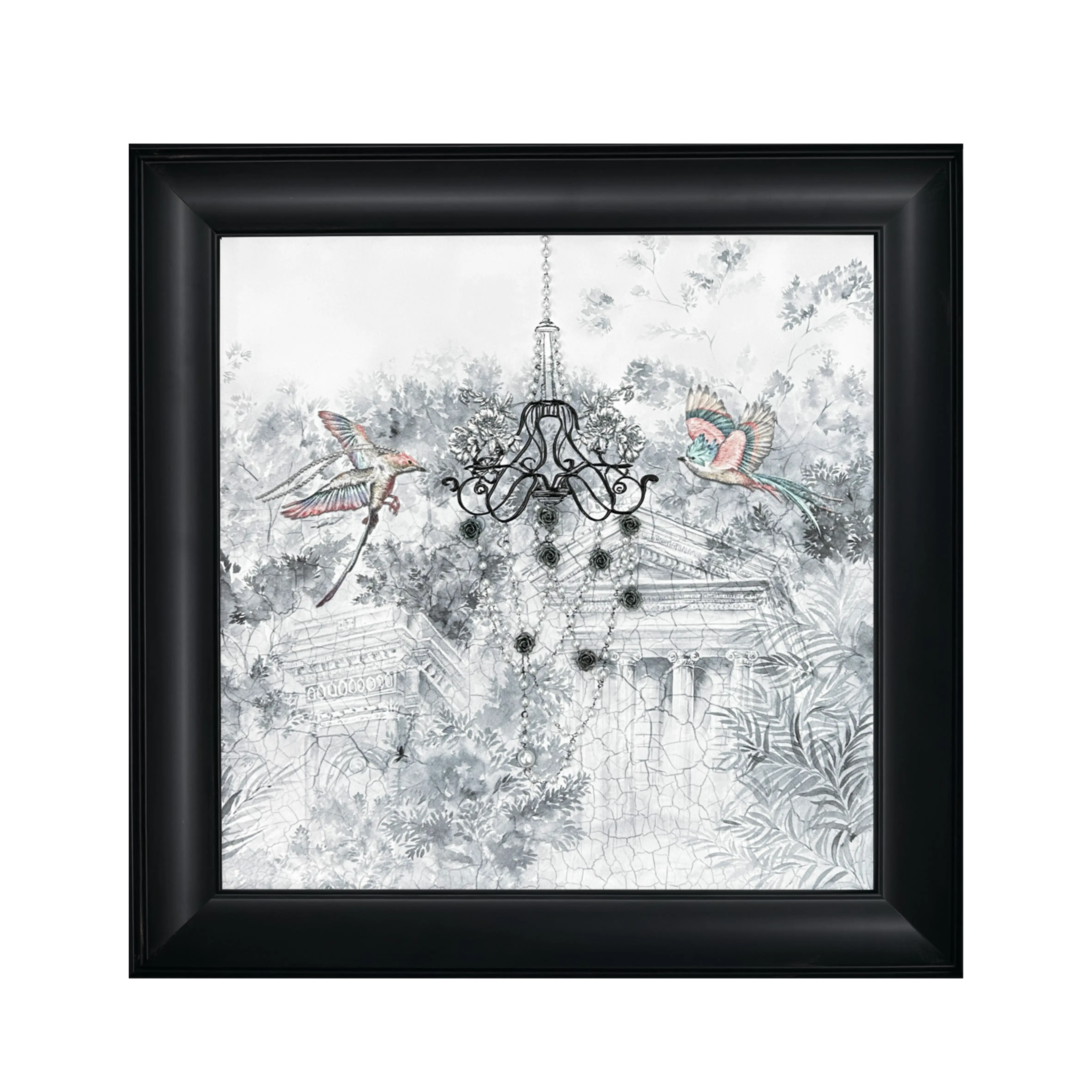 Pearl Inlay Floral Bird Wall Art #CL030